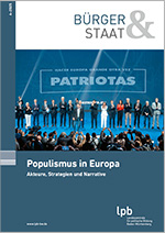 Cover der Zeitschrift "Bürger und Staat" zum Thema "Populismus in Europa".